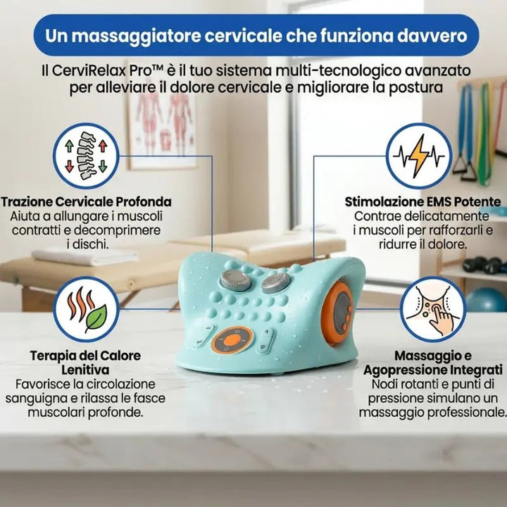 CerviRelax Pro™ - Massaggiatore Per Alleviare Il Dolore Cervicale - BENERTA